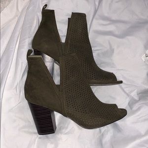 Just fab army green booties